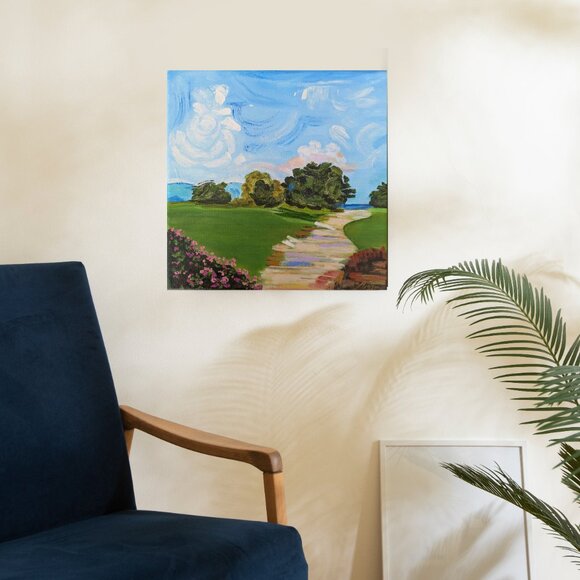 Original Painting Landscape Wall Art Decor in Canvas - Picture 2 of 3